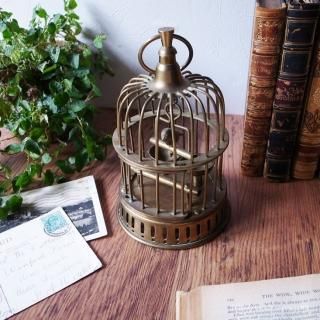 Vintage Brass Birdcage