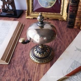  Antique Victorian Brass Counter Bell