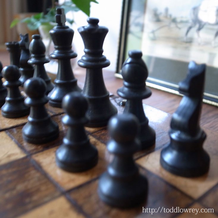 Vintage Staunton Boxwood Chess Set by HOUSE MARTIN - Todd Lowrey