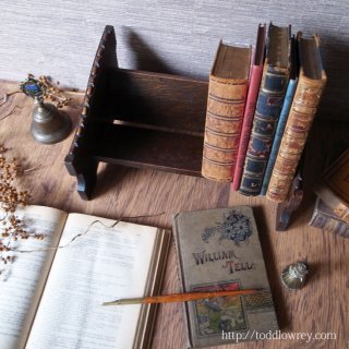 Antique Oak Book Trough