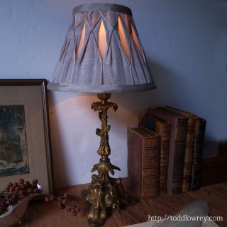 ݽѺ / Antique Brass Table Lamp & Shade