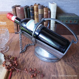 ワインは踊りを躍らせる / Vintage Pewter Wine Holder