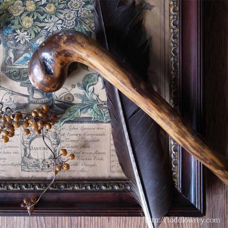 魔法使いの杖はいかが Antique Twisted Waliking Stick Todd Lowrey Antiques