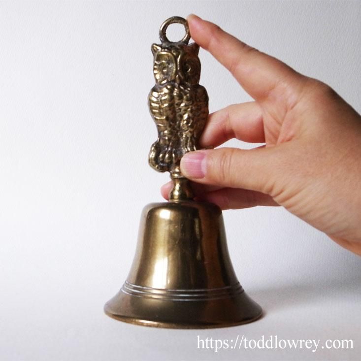 森の賢者梟ブロンズヴィンテージランプ