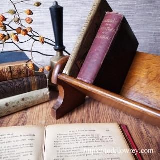 Antique Oak Book Trough