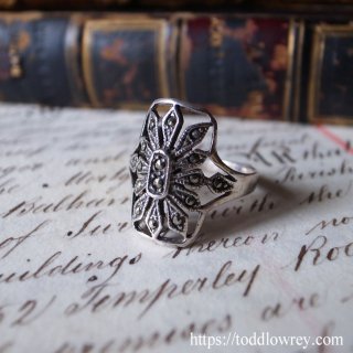 ᤭ϱΤξ / Vintage Marcasite Silver Ring