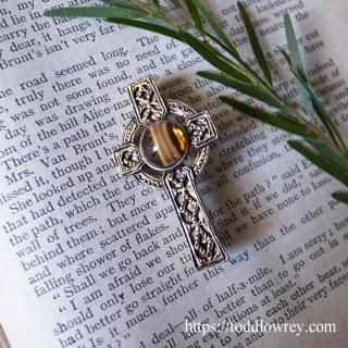 Vintage Celtic Cross Brooch