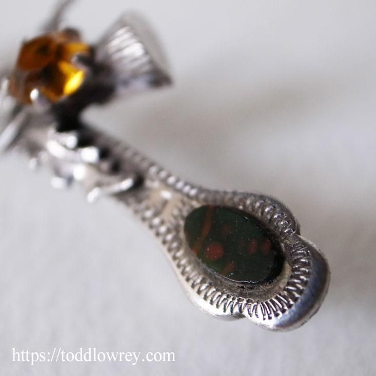 スコットランド国花を絡ませた銀の斧 Antique Sterling Silver Celtic Brooch Todd Lowrey Antiques スコットランド国花を絡ませた銀の斧 Antique Sterling Silver Celtic Brooch Todd Lowrey Antiques