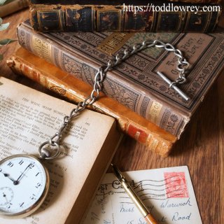 ライオンパサントの大渋滞 / Antique Sterling Silver Pocket Watch Chain by Henry Williamson Ltd 1915