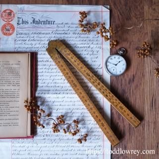 Ȥäƴ򤷤구 / Vintage Folding Ruler by Rabone Chesterman England