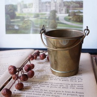 Antique Brass Miniature Bucket
