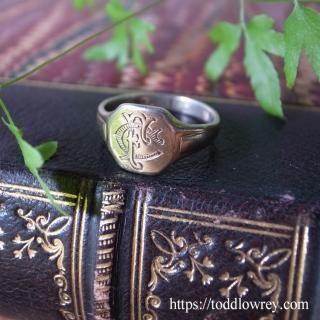 ʼͳϤǤ礦 /  Vintage Sterling Silver Monogram Ring