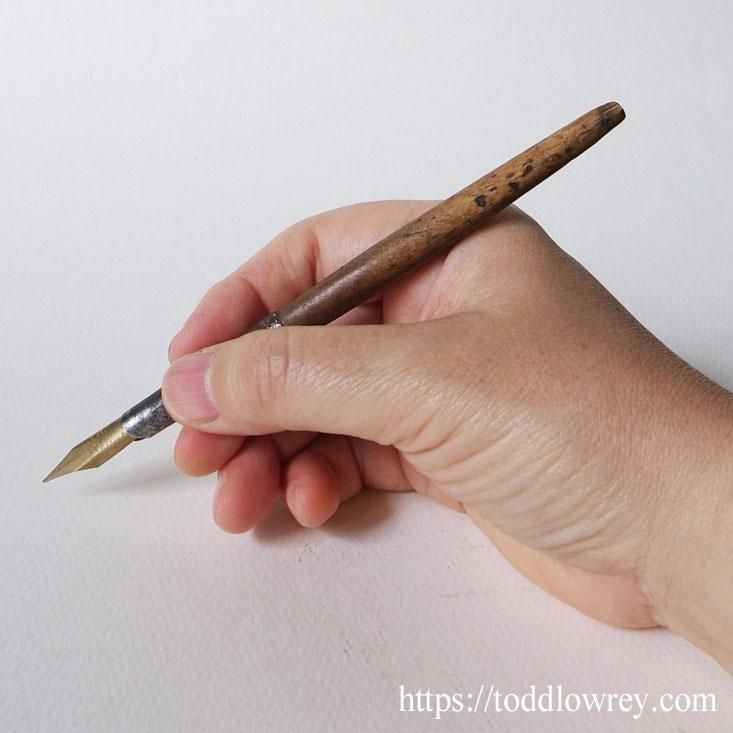 バーミンガムのペン先で何を書こうか / Vintage Wooden Shaft