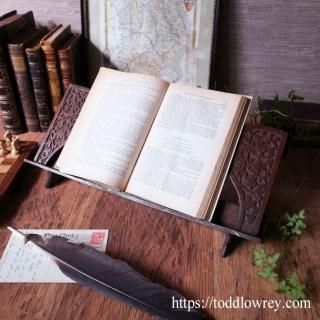 Book Stand,Book Ends. - Todd Lowrey Antiques