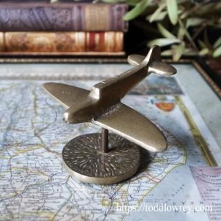 ѹζä㤸 / Vintage Brass Desk Top Aircraft