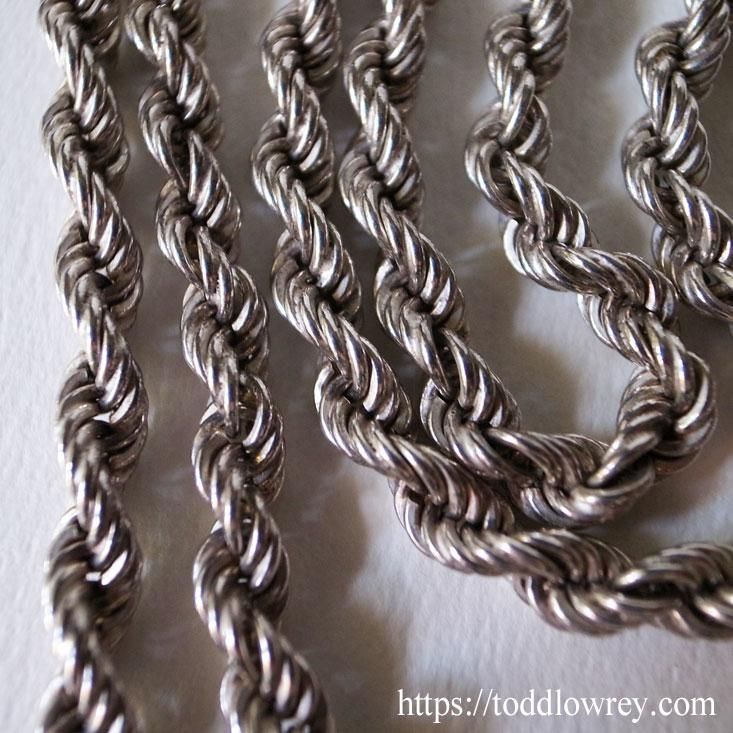 vintage silver ネックレス ヴィンテージシルバーの質感と輝きを堪能する / Vintage Braided