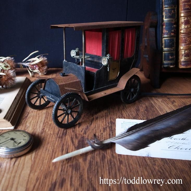世紀初頭のイタリアの夜を想う Vintage Old Car Lamp Todd Lowrey Antiques