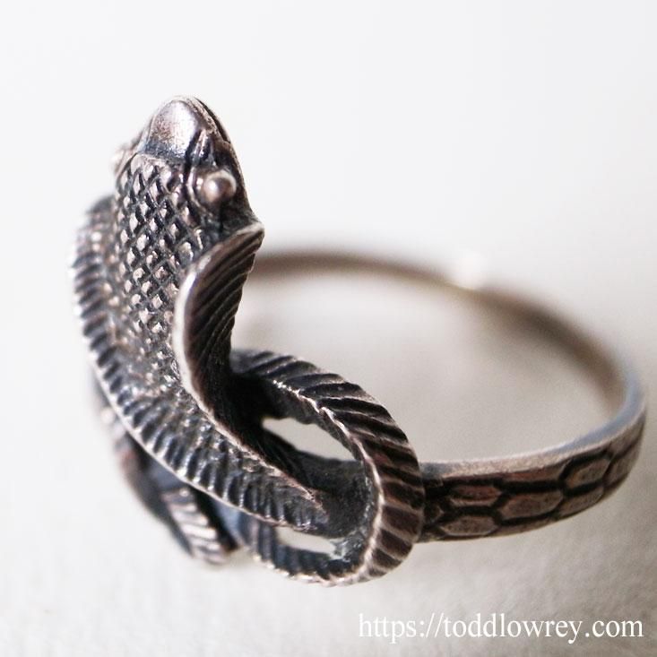 神秘的な知の象徴 / Vintage Silver Snake Ring - Todd Lowrey