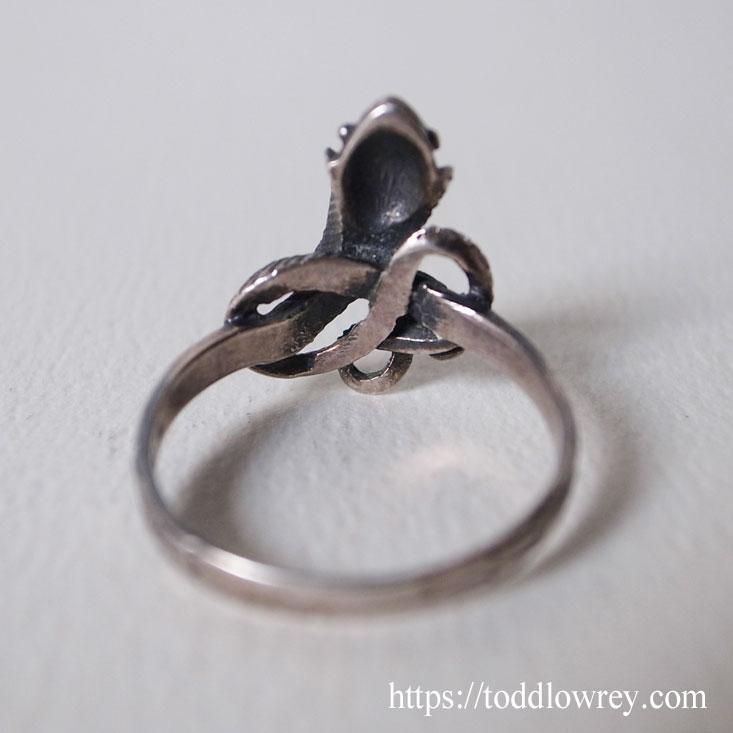 神秘的な知の象徴 / Vintage Silver Snake Ring - Todd Lowrey