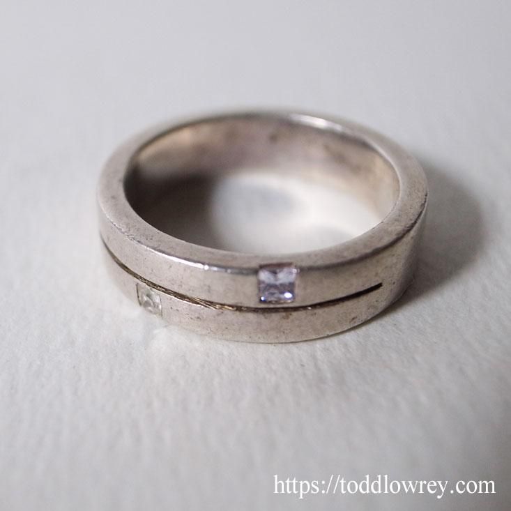 理性を感じるシルバーリング/ Vintage Sterling Silver Ring - Todd