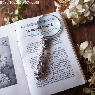 持てば勇者の夢を抱く/ Antique Silver Handle Magnifying Glass Birmingham 1905