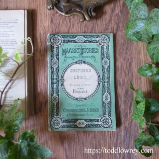 薄緑の本はヴィクトリアンの英国から/ Antique Book SHEPHERD LORD by Julia Corner