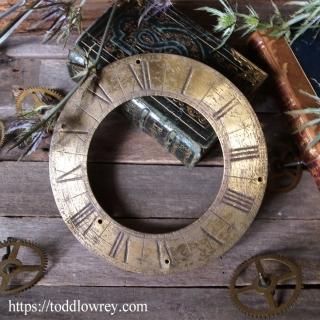 פˤ޿ / Antique Brass Clock Dial Parts