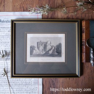 ٤ɽ줿̤ξ / Antique Engraving with Frame