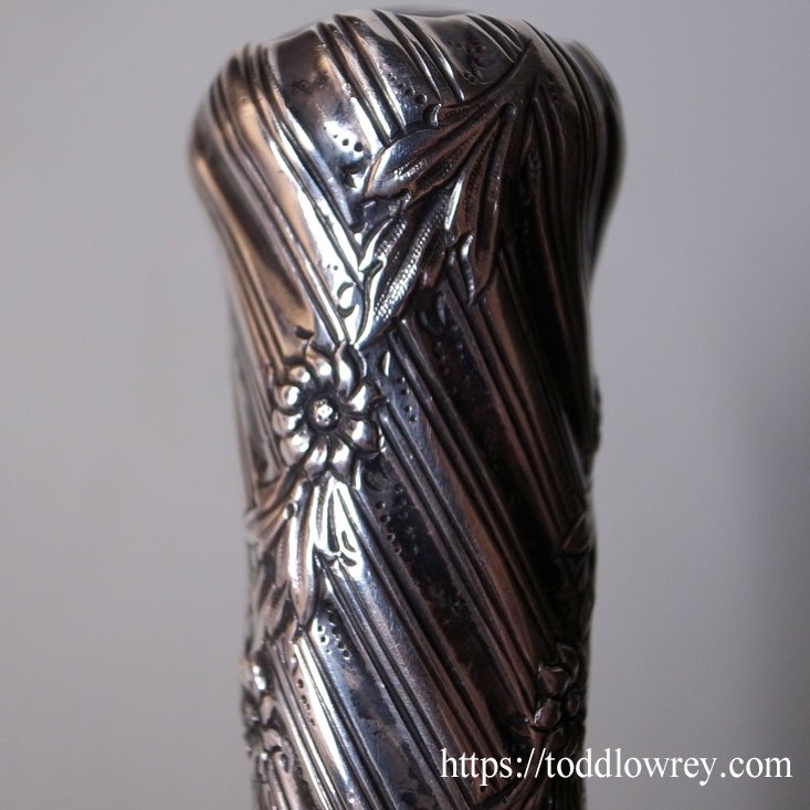 ヴィクトリア時代、最高級の一杖 / Antique Victorian Walking Stick with Sterling Silver Grip  by BRIGG - Todd Lowrey Antiques