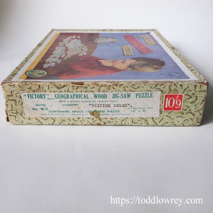 英国の地理をおさらいしよう / Vintage Wooden Jigsaw Puzzle