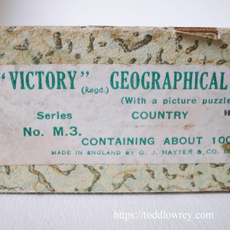 英国の地理をおさらいしよう / Vintage Wooden Jigsaw Puzzle