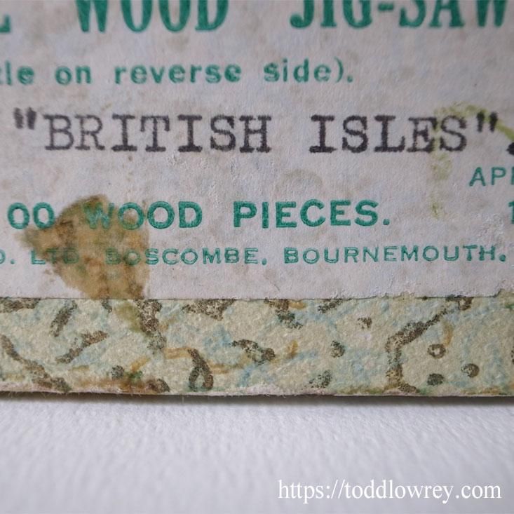 英国の地理をおさらいしよう / Vintage Wooden Jigsaw Puzzle
