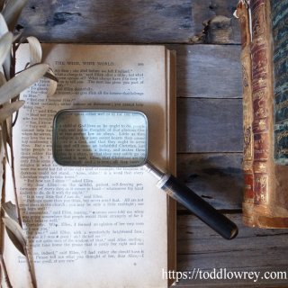 ʥǥȥåפΤ / Antique Rectangle Magnifying Glass