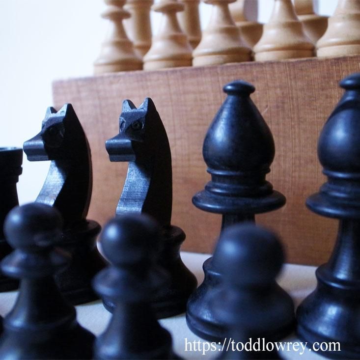 チェスは知恵の試金石 /Vintage Stanton Style Chessmen with