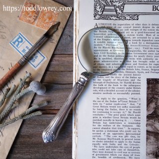 ʥܥ򰦤Ǥ / Antique Sterling Silver Handle Magnifying Glass 1932