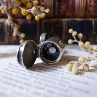 ʶäȯ / Antique Miniature Pocket Microscope Coddington with Caps
