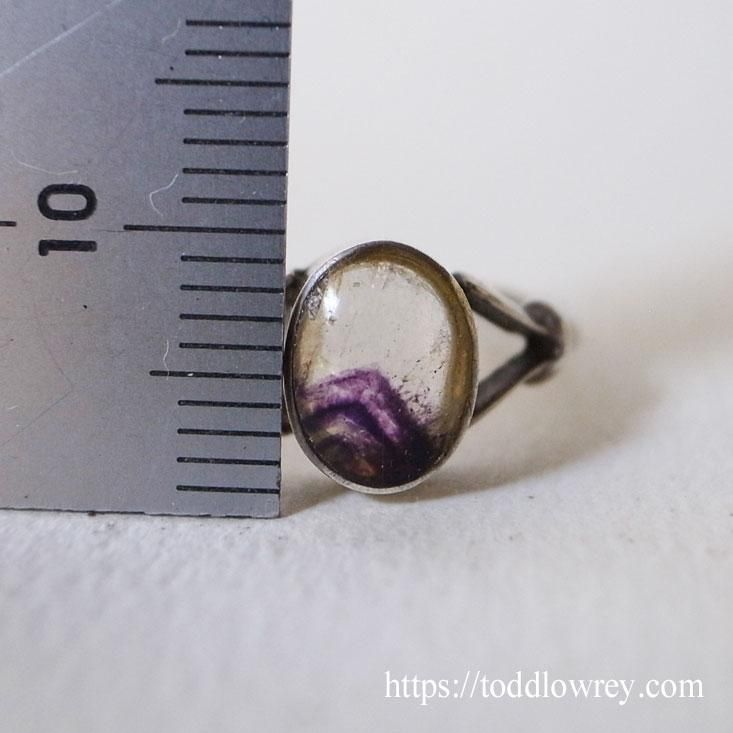 2024年冬【法人向けお歳暮】 ダービーシャーのブルージョン/ Vintage Blue John Silver Ring 11号～
