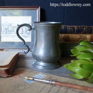 ٥륮ޤϼԤζ / Vintage Pewter Mug Cup by POTSTAINIERS HUTOIS