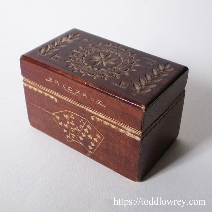 ポーランドの森の町から/ Antique Playing Card Set with Caving