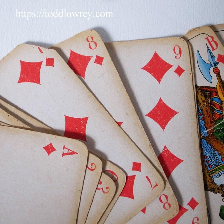 ポーランドの森の町から/ Antique Playing Card Set with Caving