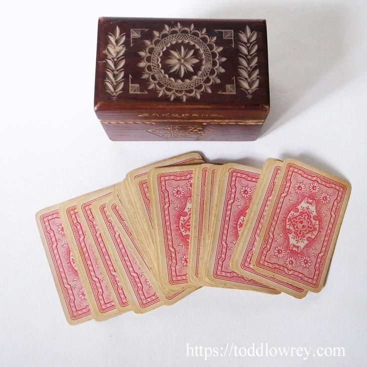 ポーランドの森の町から/ Antique Playing Card Set with Caving