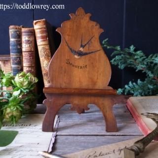 ΥĥХ᤬񤦾ʲ / Antique Small Easel with Swallow