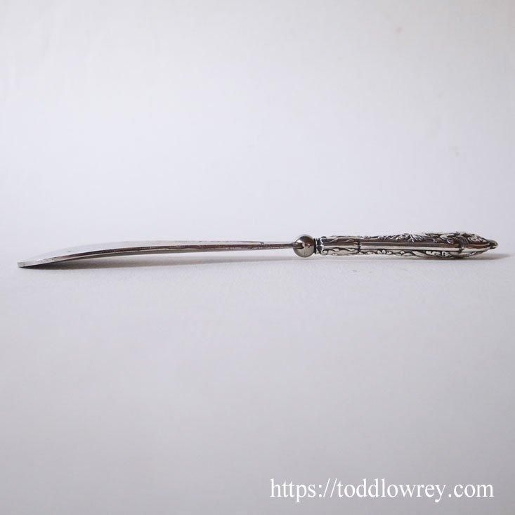 キューピッドの松明を貴方に / Antique Silver Handle Shoe Horn