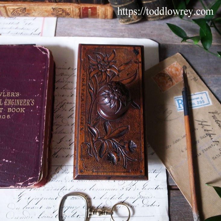 芳しいアルプスの妖精をデスクに / Antique Hand Ink Blotter