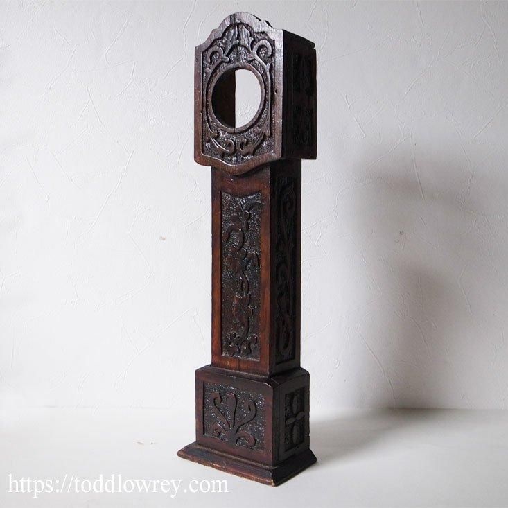 小さなのっぽの古時計 / Antique Carved Grandfather Clock Design