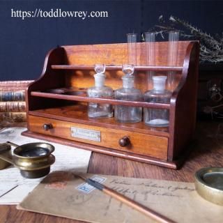 鯤Į褿¸ƻ /Antique Mahogany Chemists Stand by R.RAUSCHKE Ltd. Leeds