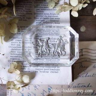 ϤȤȤ臘ݡĤǽ / Antique Intaglio Small Glass Dish 