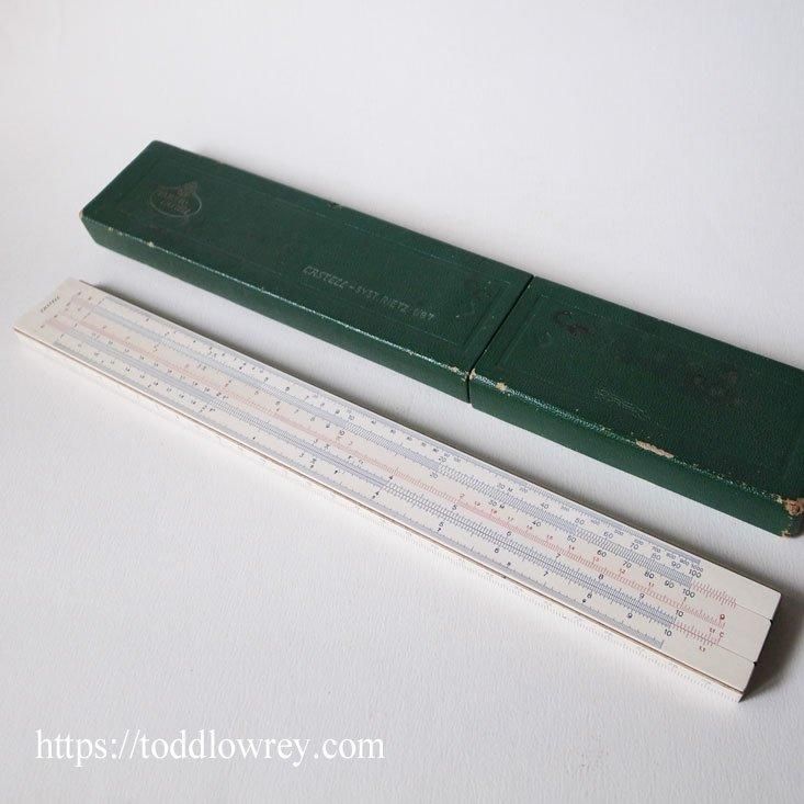 定規で計算するということ / Antique Slide Ruler by FABER