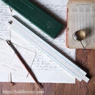 구Ƿ׻Ȥ / Antique Slide Ruler by FABER CASTELL