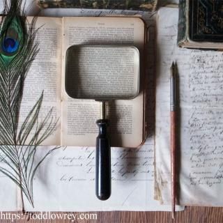 ˤŪ / Antique Rectangle Magnifying Glass